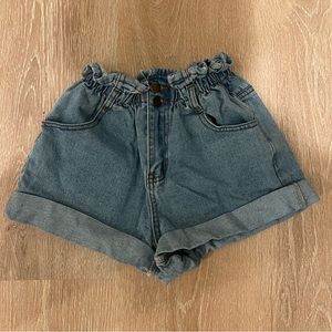 princess polly paper bag jean shorts